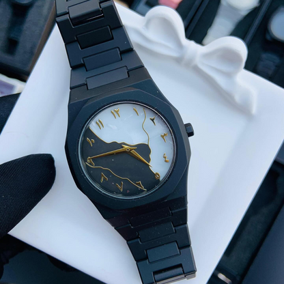 aura watch 2025 New Arabic Aura Watch Black Modern Creative Design (Chain cutter + Box free)