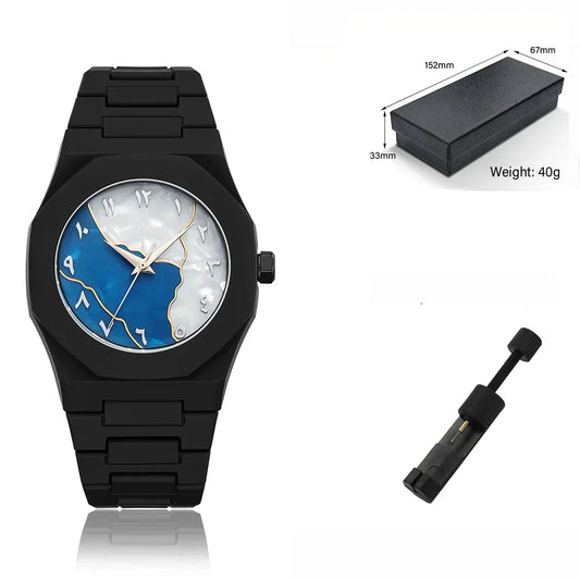 Aura watch 2025 New Arabic Aura Watch Black Modern Creative Design